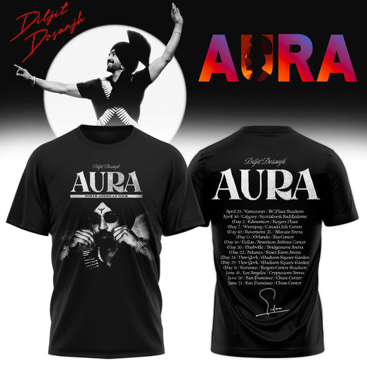Diljit Dosanjh ”AURA World Tour” TShirt