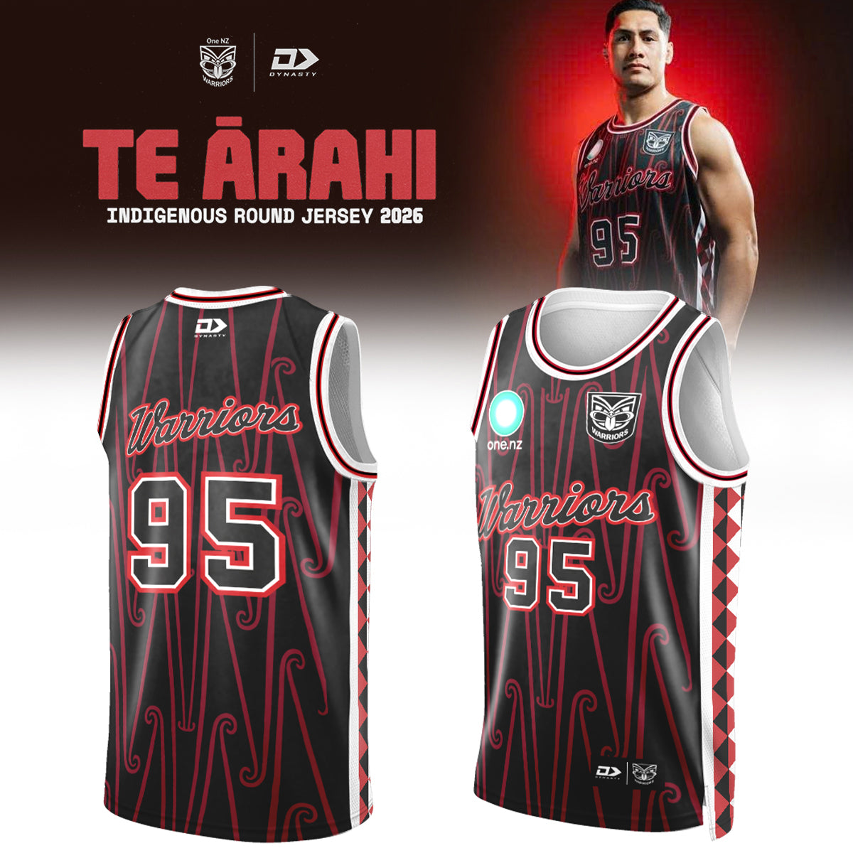 ,,,.2026 New Zealand Warriors Replica Te Ārahi Jersey