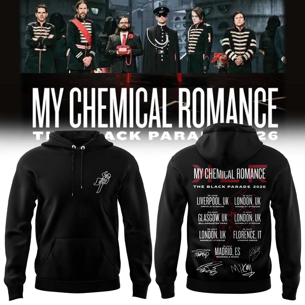 My Chemical Romance – The Black Parade 2026 Tour in Liverpool, Anfield Stadium Limited Hoodie