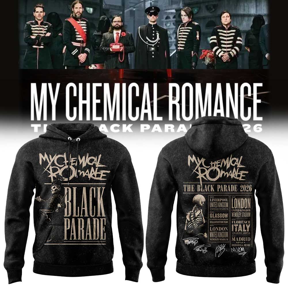 My Chemical Romance – The Black Parade 2026 Tour in Liverpool, Anfield Stadium Limited Hoodie