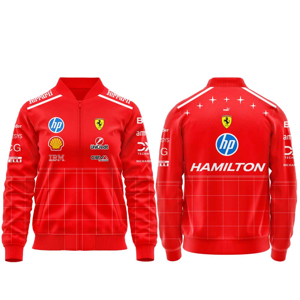 . Scuderia Ferrari HP Hamilton 2026 Monza Grand Prix Zip Jacket