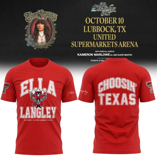 Texas Tech x Ella Langley The Dandelion Tour 2026 Shirt