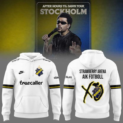 The Weeknd – After Hours Til Dawn Tour 2026 x AIK Fotboll Hoodie White V2