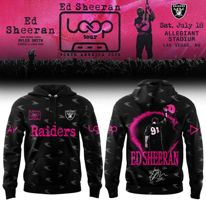 Ed Sheeran The Loop Tour 2026 in Allegiant Stadium Signature Limited Edition Hoodie