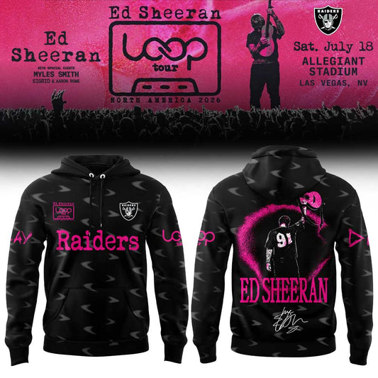 Ed Sheeran The Loop Tour 2026 in Allegiant Stadium Signature Limited Edition Hoodie