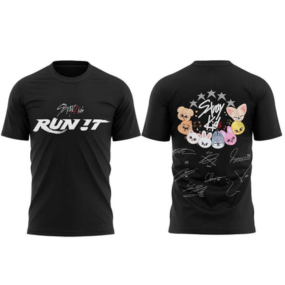Stray Kids “RUN IT” World Tour Signature Limited Shirt V2