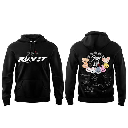 Stray Kids “RUN IT” World Tour Signature Limited Hoodie V2