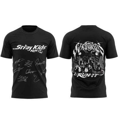 Stray Kids “RUN IT” World Tour Signature Limited Shirt