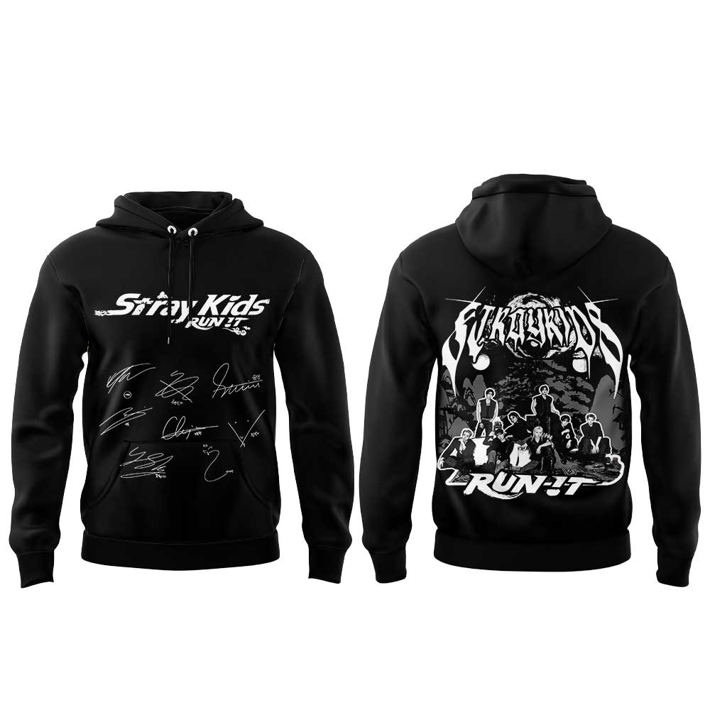 Stray Kids “RUN IT” World Tour Signature Limited Hoodie