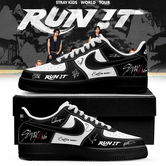 Stray Kids “RUN IT” World Tour Signature Custom Name Shoes V2