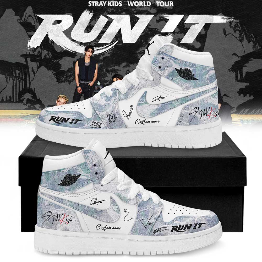 Stray Kids “RUN IT” World Tour Signature Custom Name Shoes