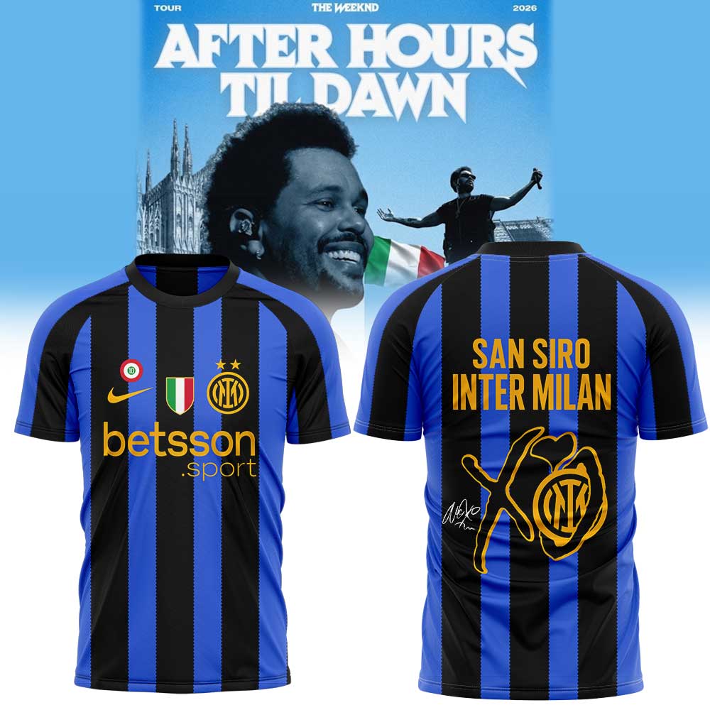 . The Weeknd After Hours Til Dawn Tour x Inter Milan Limited Edition Shirt V2
