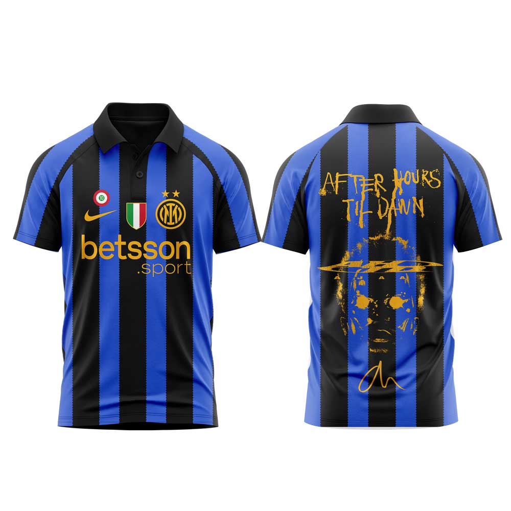 . The Weeknd After Hours Til Dawn Tour x Inter Milan Limited Edition Polo