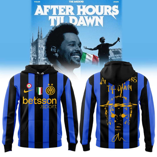 . The Weeknd After Hours Til Dawn Tour x Inter Milan Limited Edition Hoodie