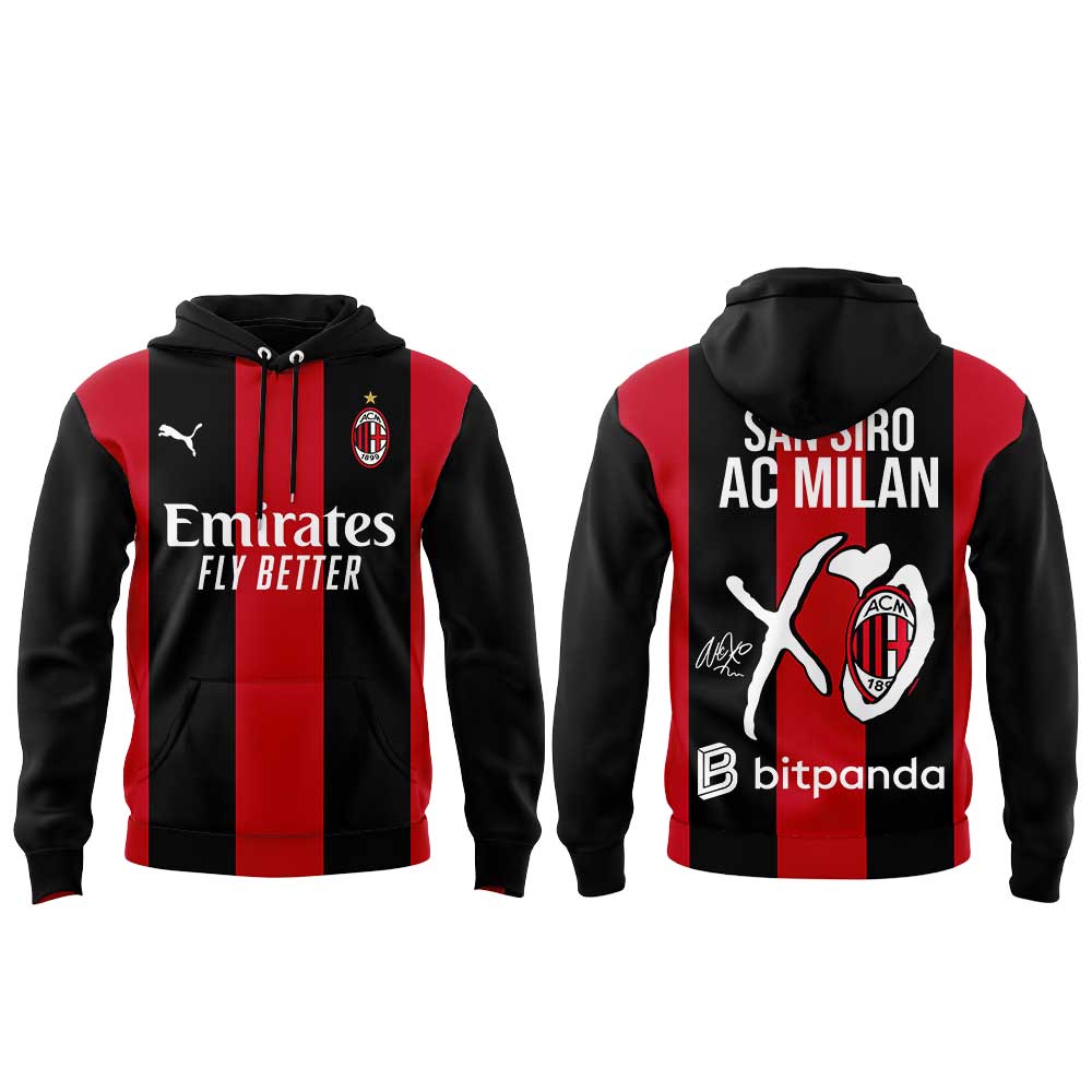 .The Weeknd After Hours Til Dawn Tour x AC Milan Limited Edition Hoodie V2