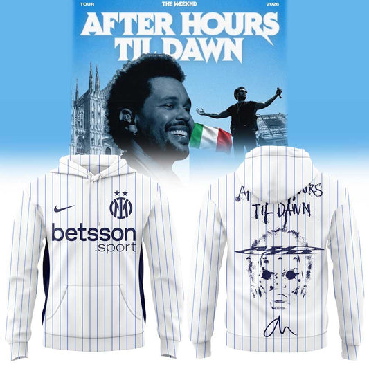 . The Weeknd After Hours Til Dawn Tour x Inter Milan Limited Edition Hoodie V3