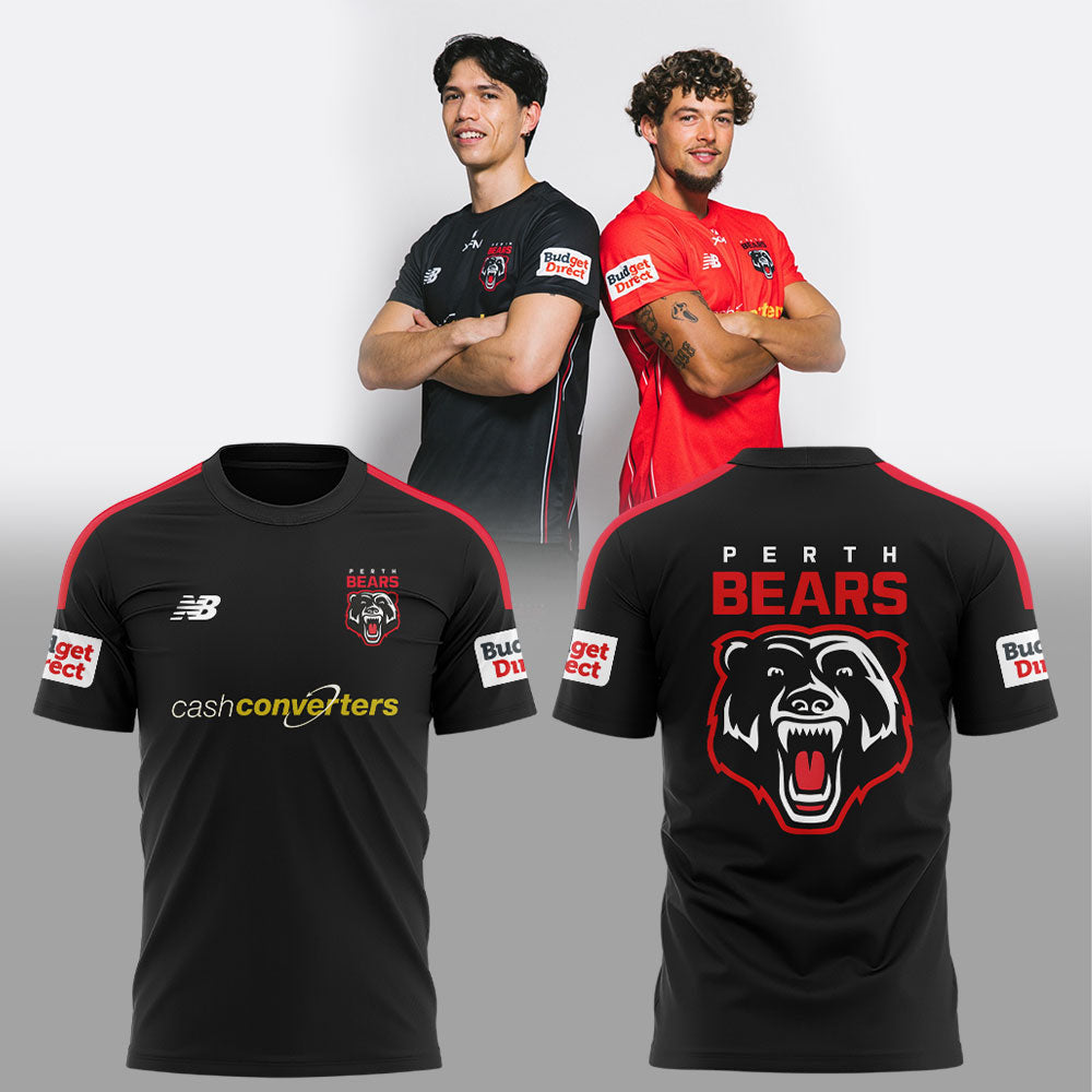 Perth Bears Latest Collection 2026 Shirt Black