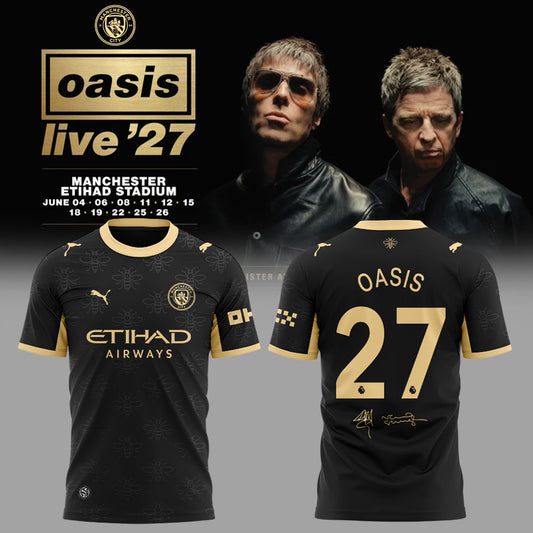 Oasis Live ’27 to stage record-breaking 11-show Etihad Stadium residency Shirt Black
