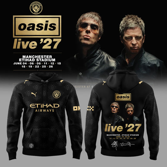 Oasis Live ’27 to stage record-breaking 11-show Etihad Stadium residency Hoodie Black V2