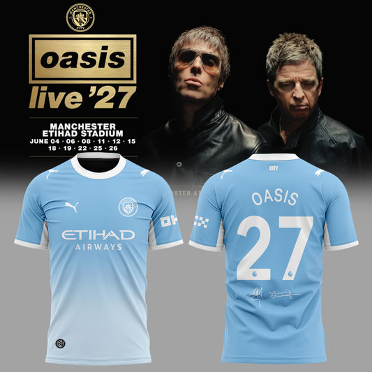 Oasis Live ’27 to stage record-breaking 11-show Etihad Stadium residency Shirt Black V3