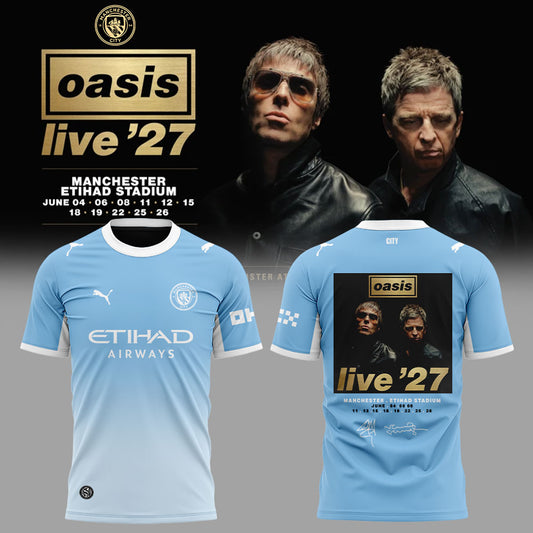 Oasis Live ’27 to stage record-breaking 11-show Etihad Stadium residency Shirt Black V4