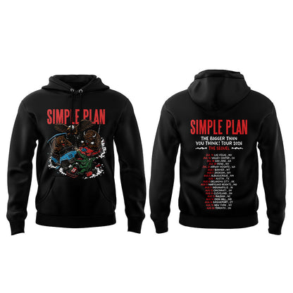 Simple Plan It’s time!! The sequel to our “Bigger Than You Think!” Tour 2026 Hoodie V3