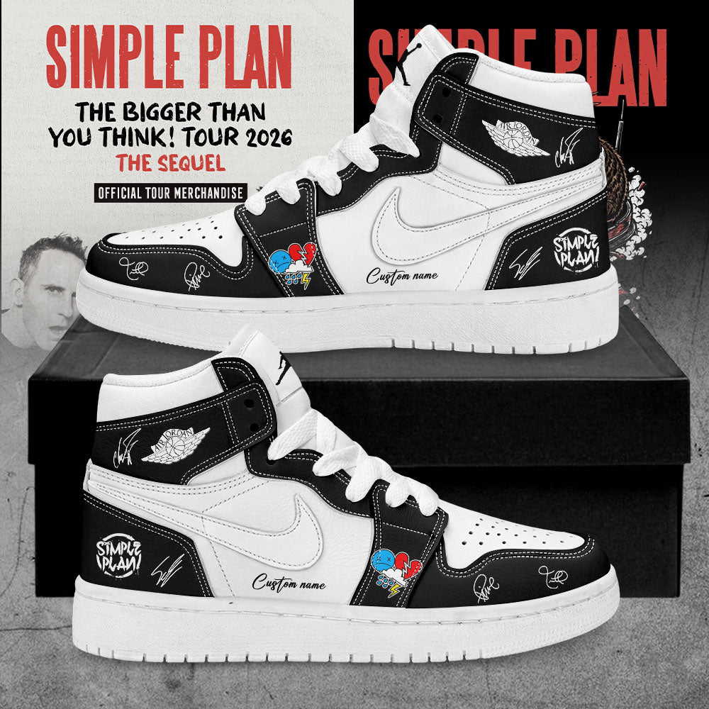 Simple Plan It’s time!! The sequel to our “Bigger Than You Think!” Tour 2026 V Signature Custom Name Shoes