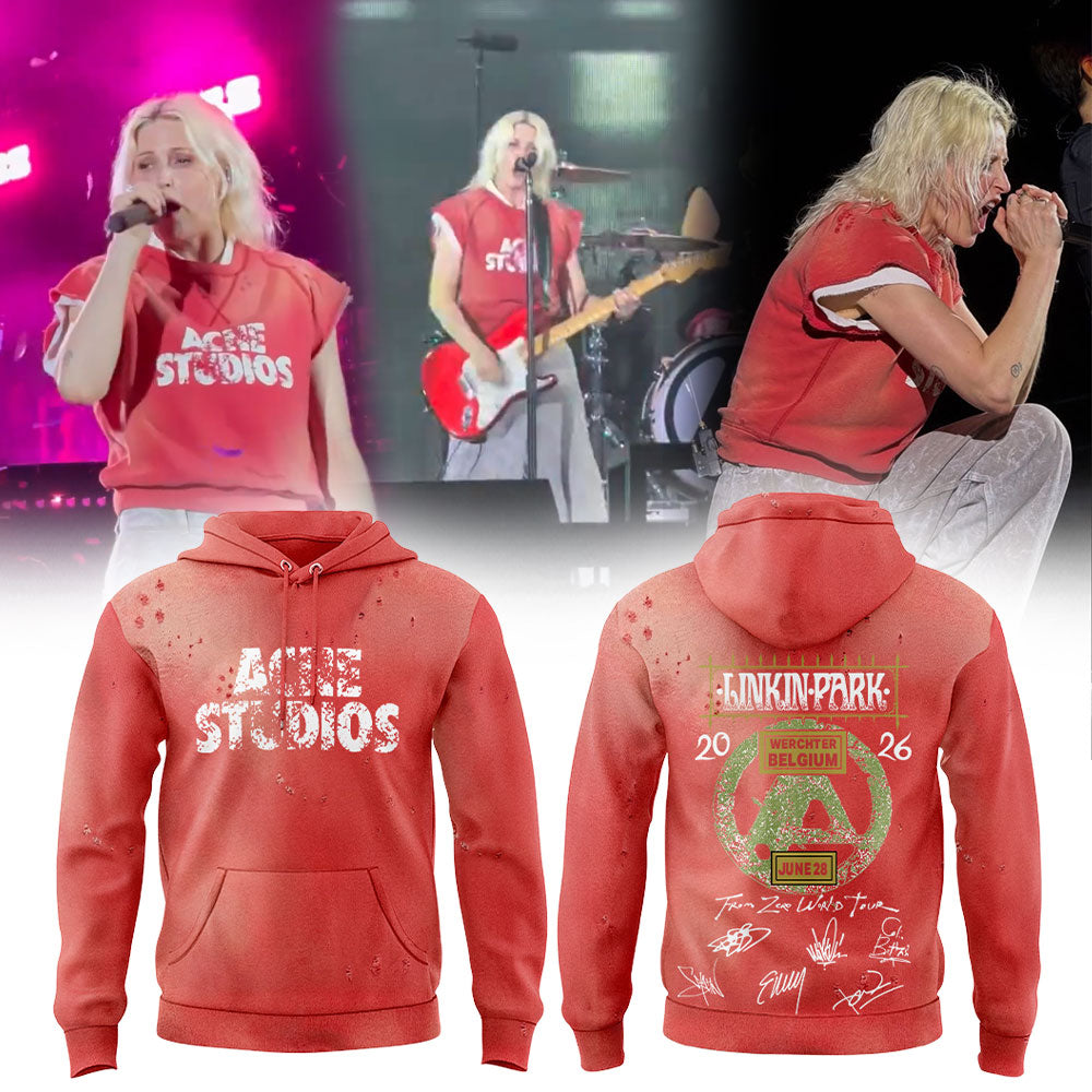 Linkin Park brought their From Zero World Tour to Festivalpark in Werchter, Belgium. Hoodie