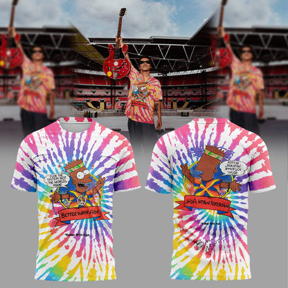Bruno Mars performs at Wembley Stadium, London. Shirt