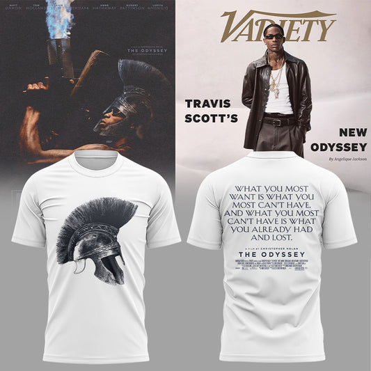 Travis Scott has just released a collection of merchandise for his album The Odyssey. Shirt