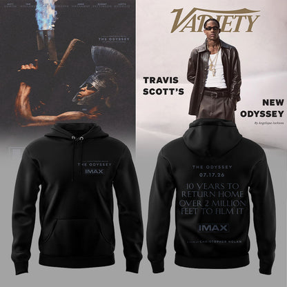 Travis Scott has just released a collection of merchandise for his album The Odyssey. Hoodie V2