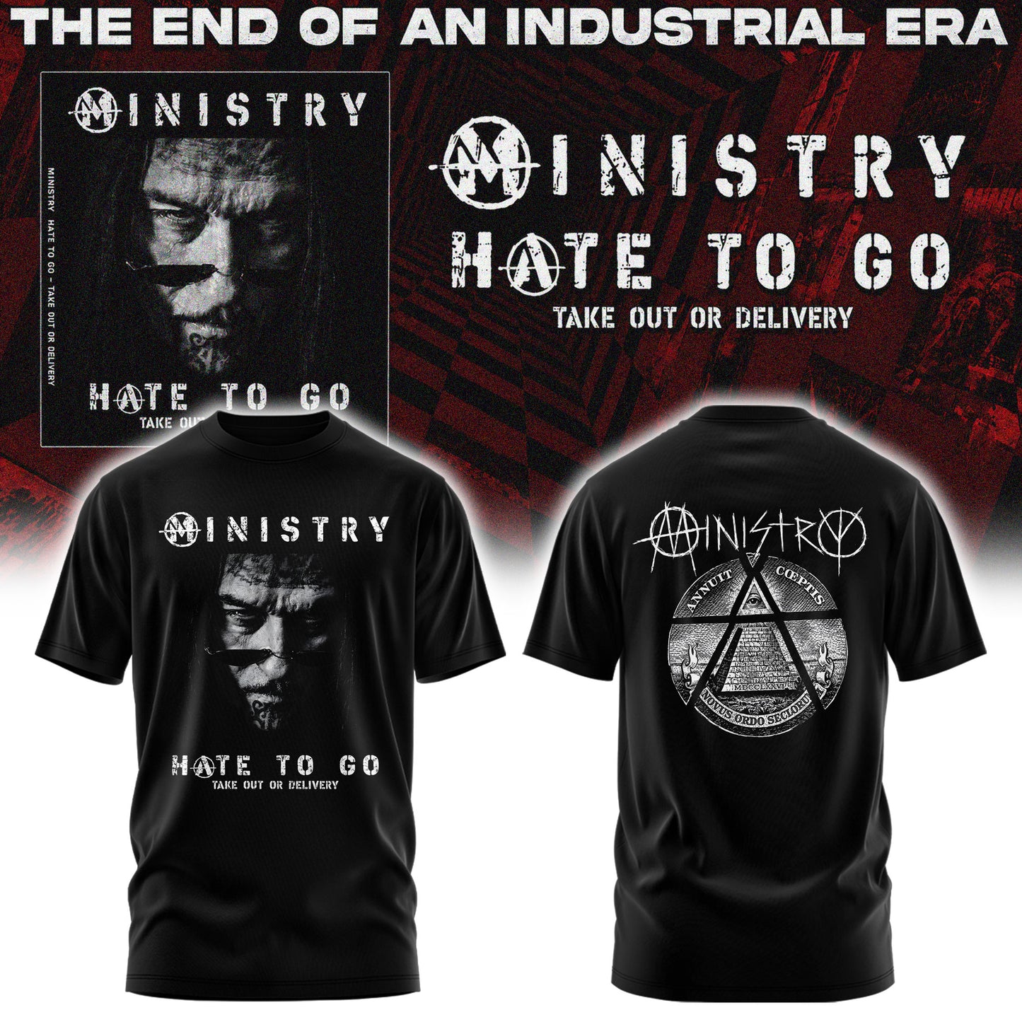 Ministry – Farewell Tour Hate to go Tshirt v3