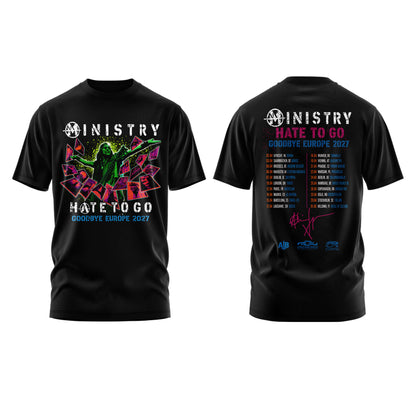 Ministry – Farewell Tour Hate to go Tshirt v7