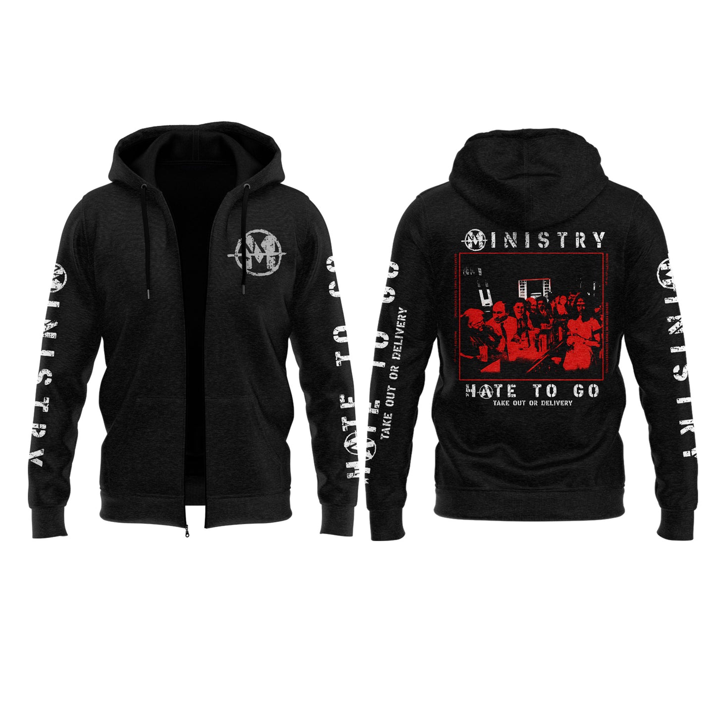 Ministry – Farewell Tour Hate to go Zip Hoodie