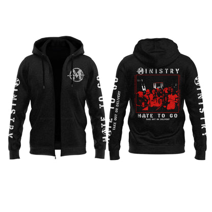 Ministry – Farewell Tour Hate to go Zip Hoodie