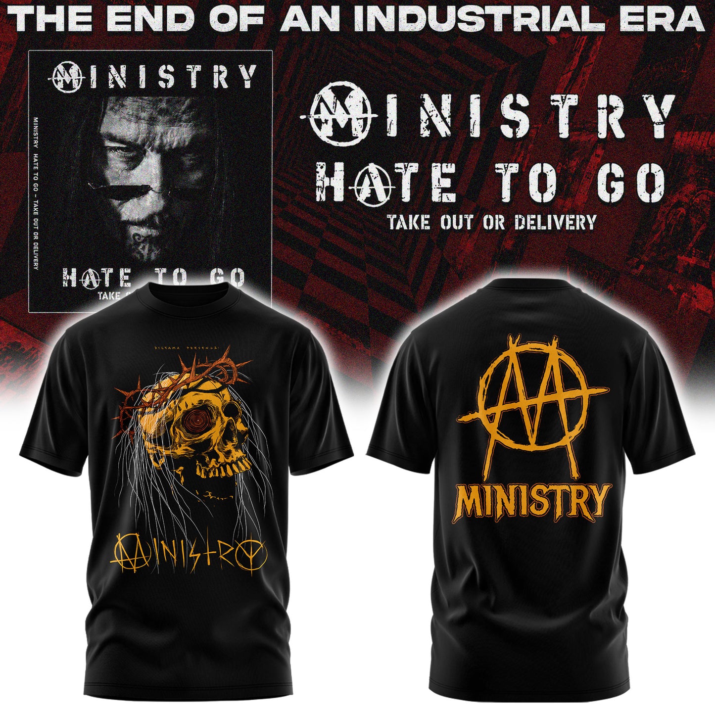 Ministry – Farewell Tour Hate to go Tshirt v4