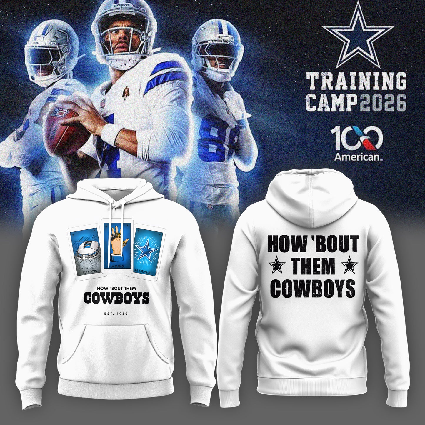 Dallas Football Training Camping ’26 Hoodie v3