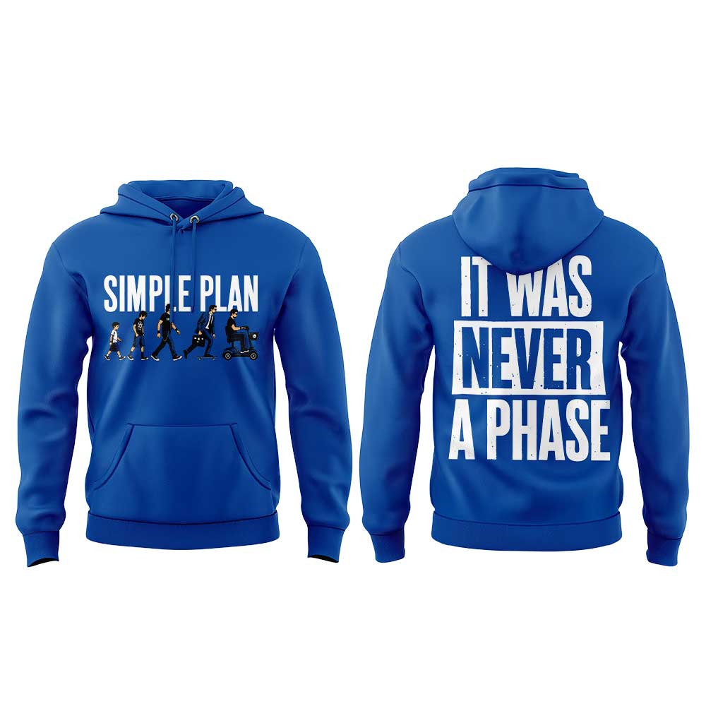 .Simple Plan ‘’Bigger Than You Think!’’ Tour merch V3 Hoodie