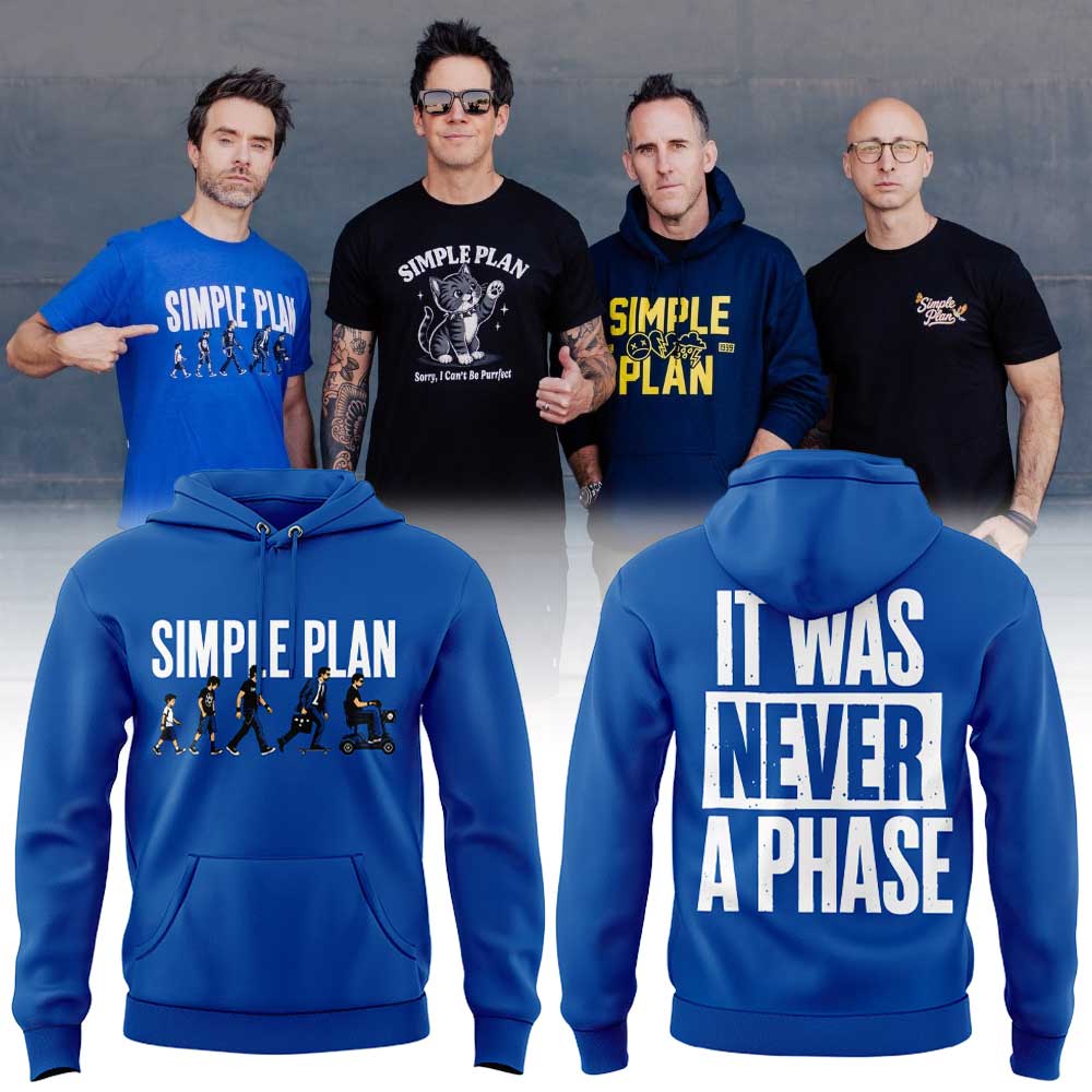 .Simple Plan ‘’Bigger Than You Think!’’ Tour merch V3 Hoodie