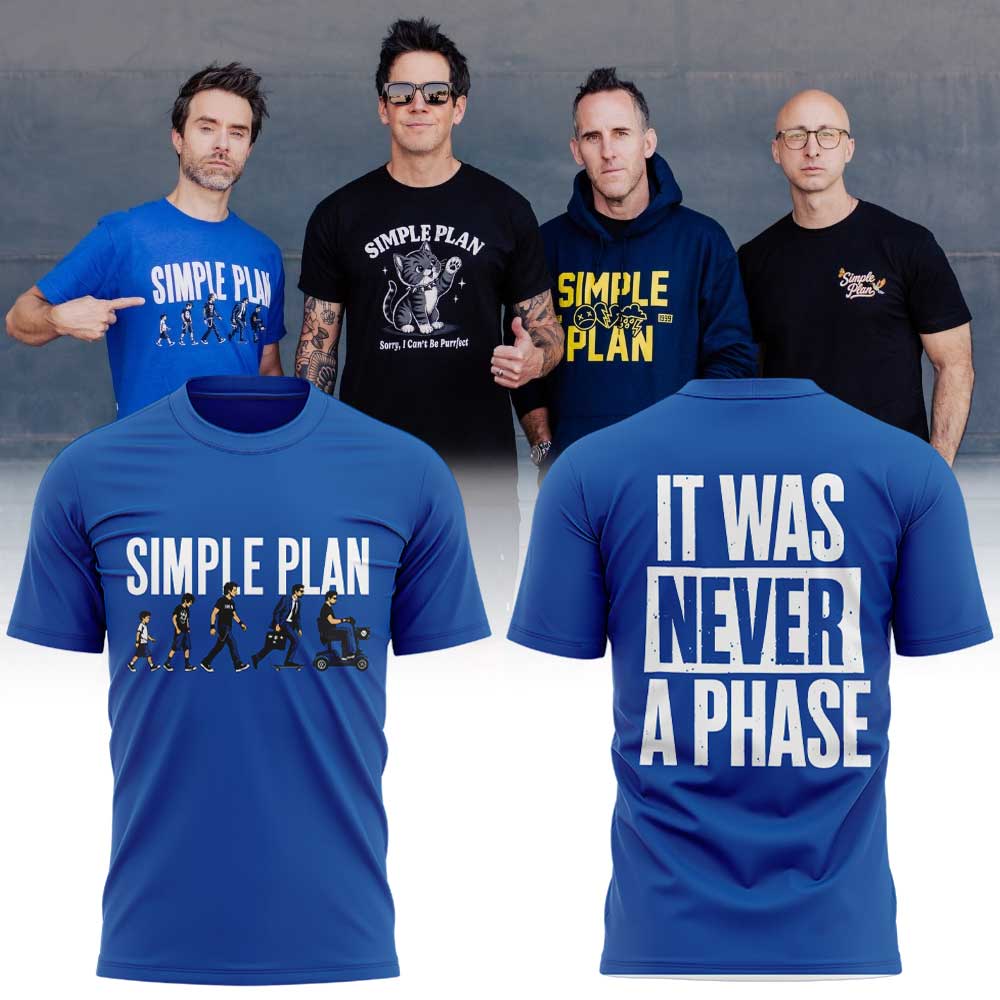 .Simple Plan ‘’Bigger Than You Think!’’ Tour merch V3 Shirt
