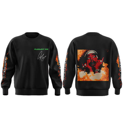 . Post Malone collection of souvenir products “August 26” Sweatshirt