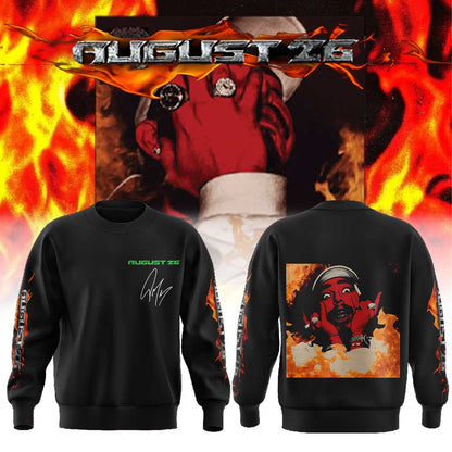 . Post Malone collection of souvenir products “August 26” Sweatshirt