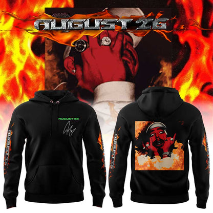 . Post Malone collection of souvenir products “August 26” Hoodie V2