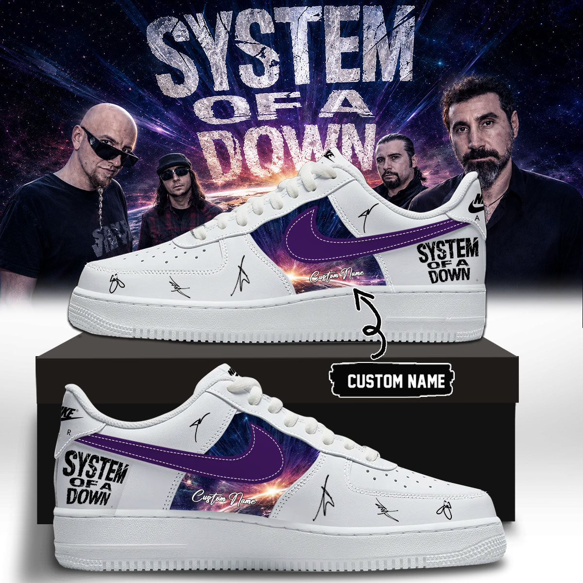 System of a Down “Europe / UK Stadium Tour 2026” Signature Limited Edition – Shoes 6