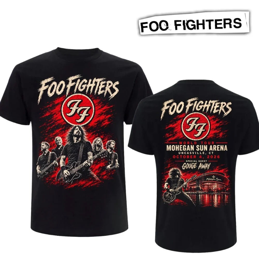 Foo Fighters Take Cover Tour 2026 T-Shirt, Mohegan Sun Arena Concert Tee, Uncasville Connecticut Rock Music Shirt, October 4 2026