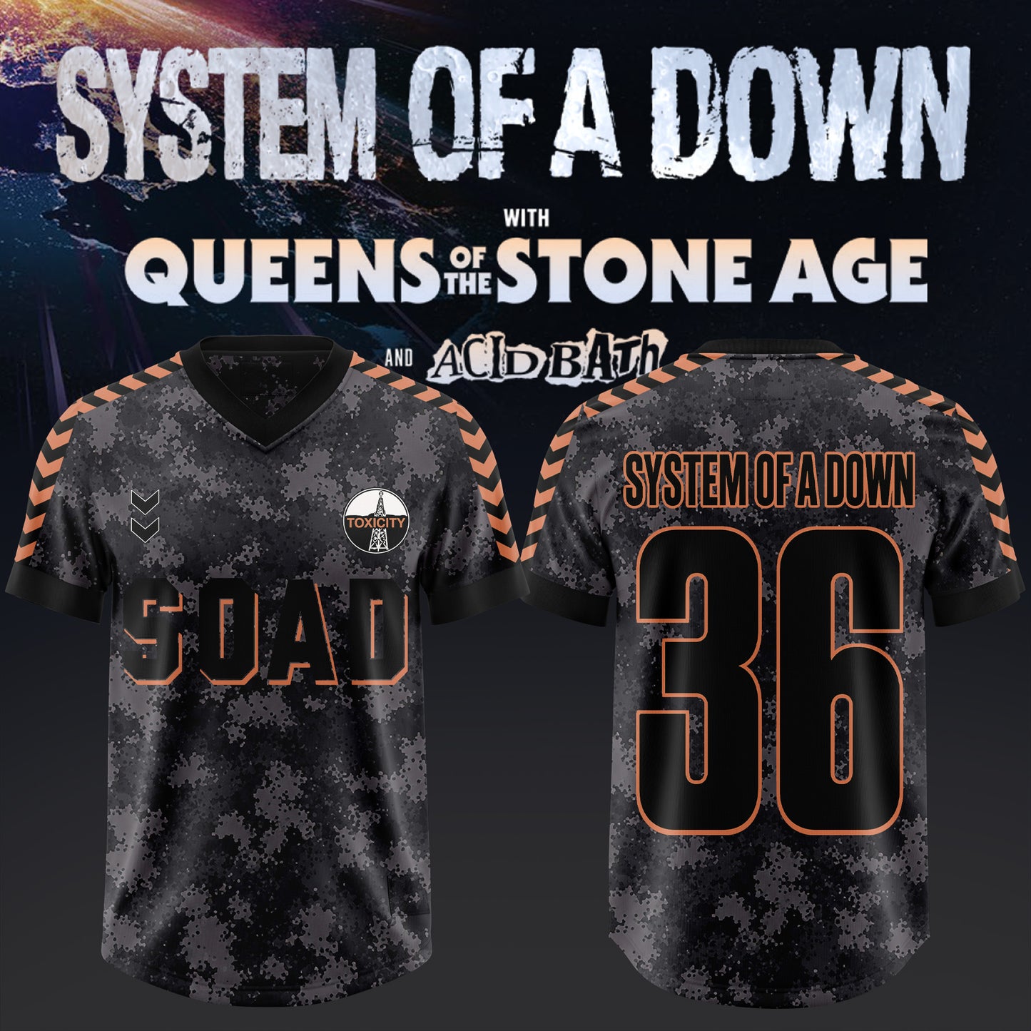 _S.O.A.D – UK & EU Tour 2026 Exclusive Football Jersey V2