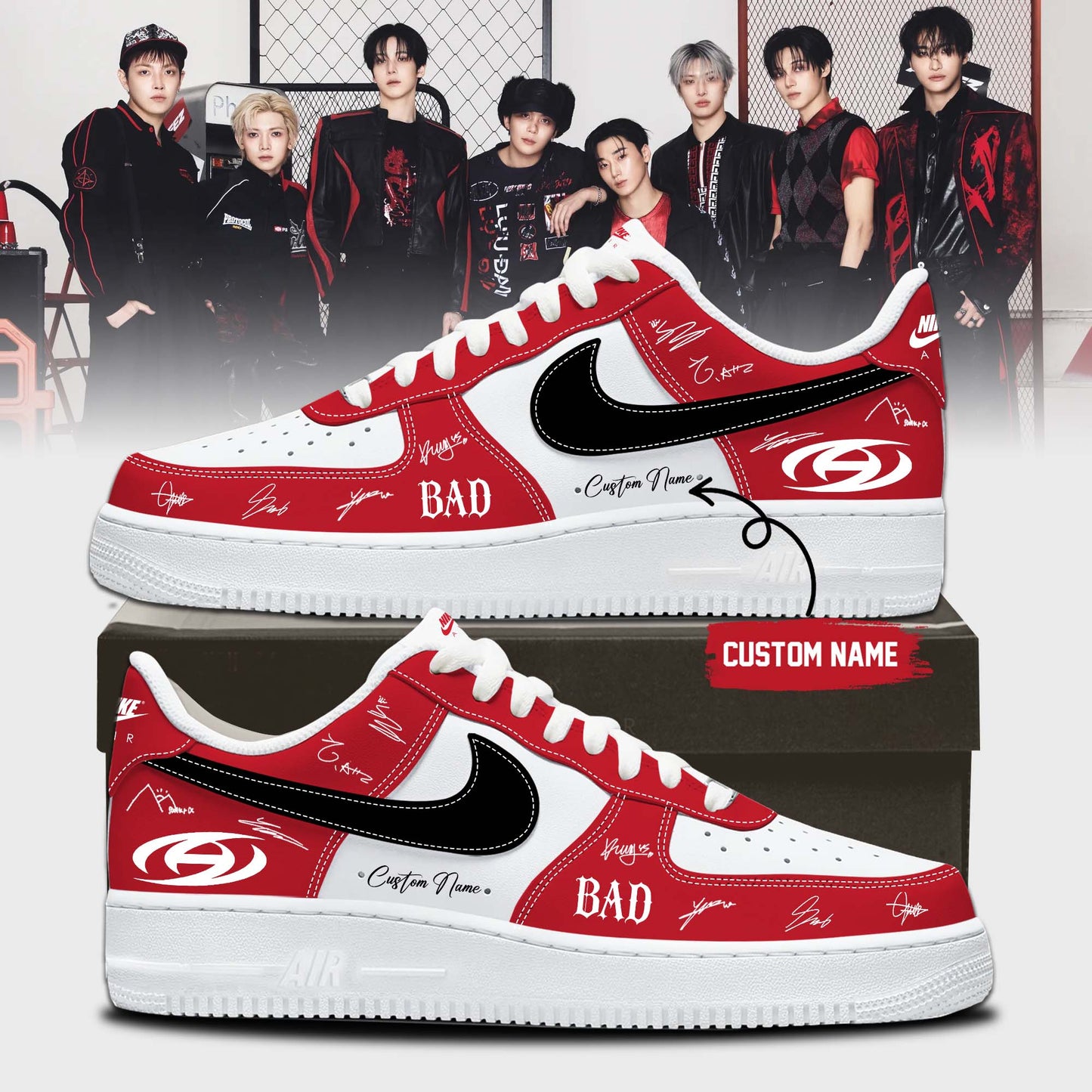 ATEEZ BAD signed Shoes 22