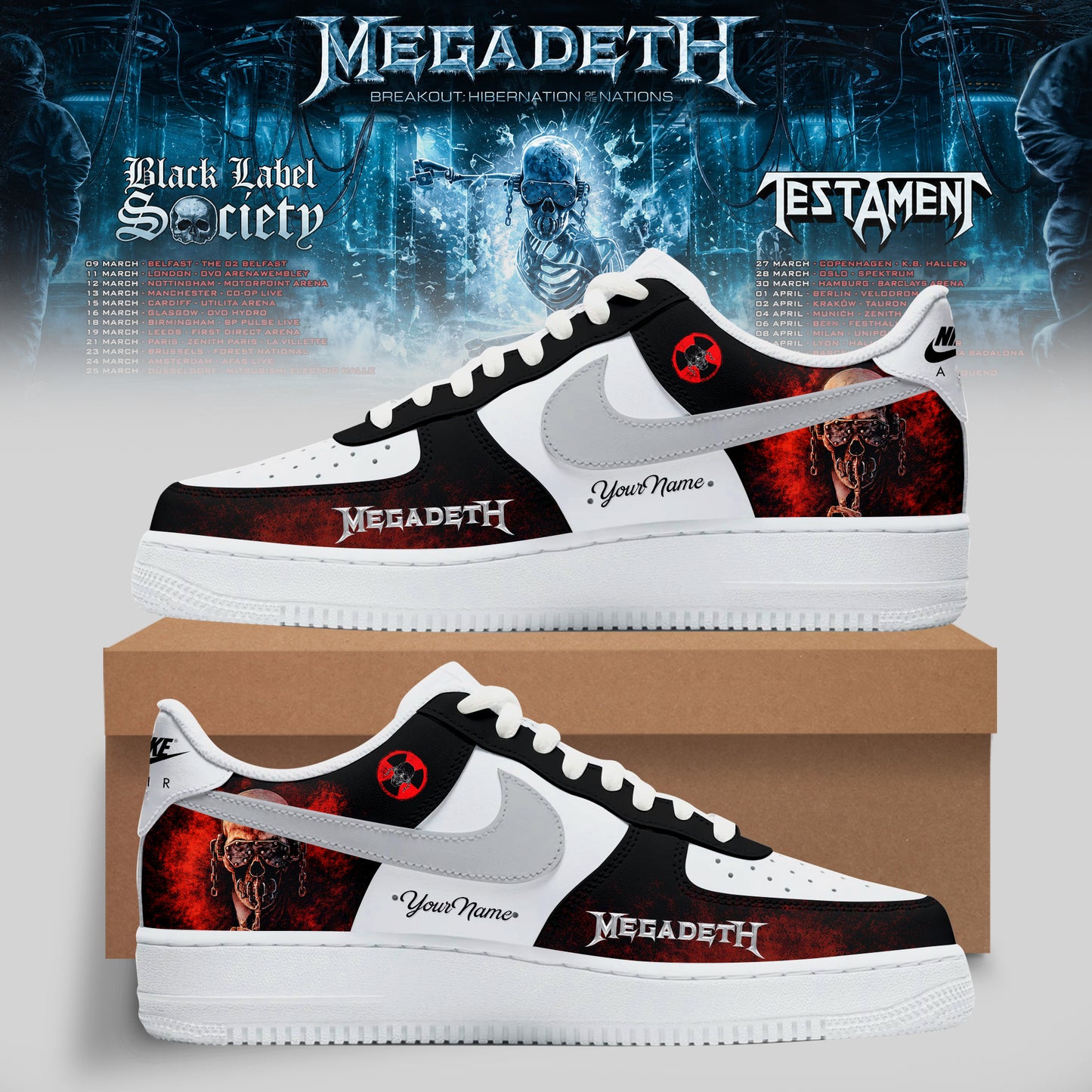 .MEGADETH – BREAKOUT: HIBERNATION OF NATIONS TOUR SHOES