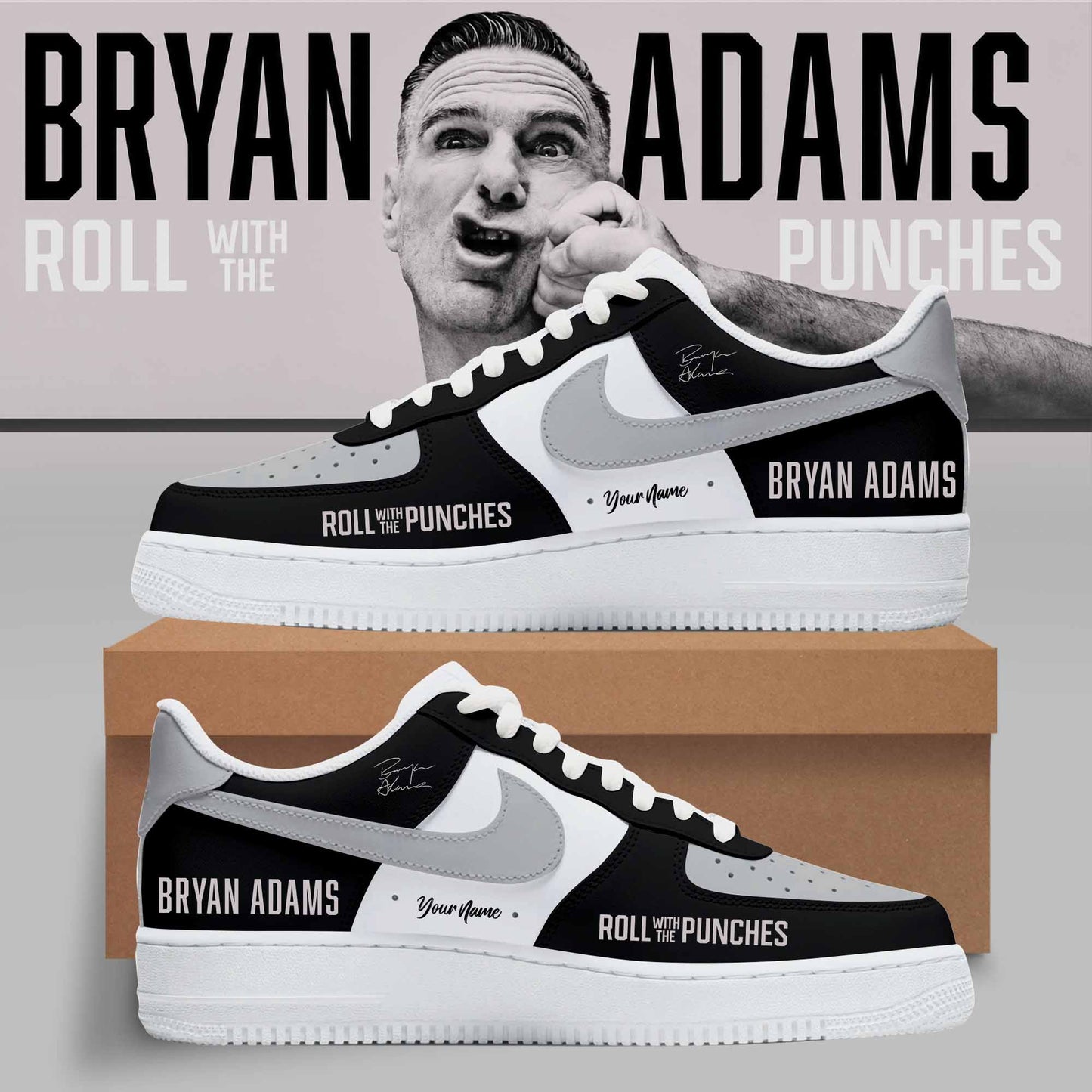 BRYAN ADAMS – ROLL WITH THE PUNCHES TOUR SHOES
