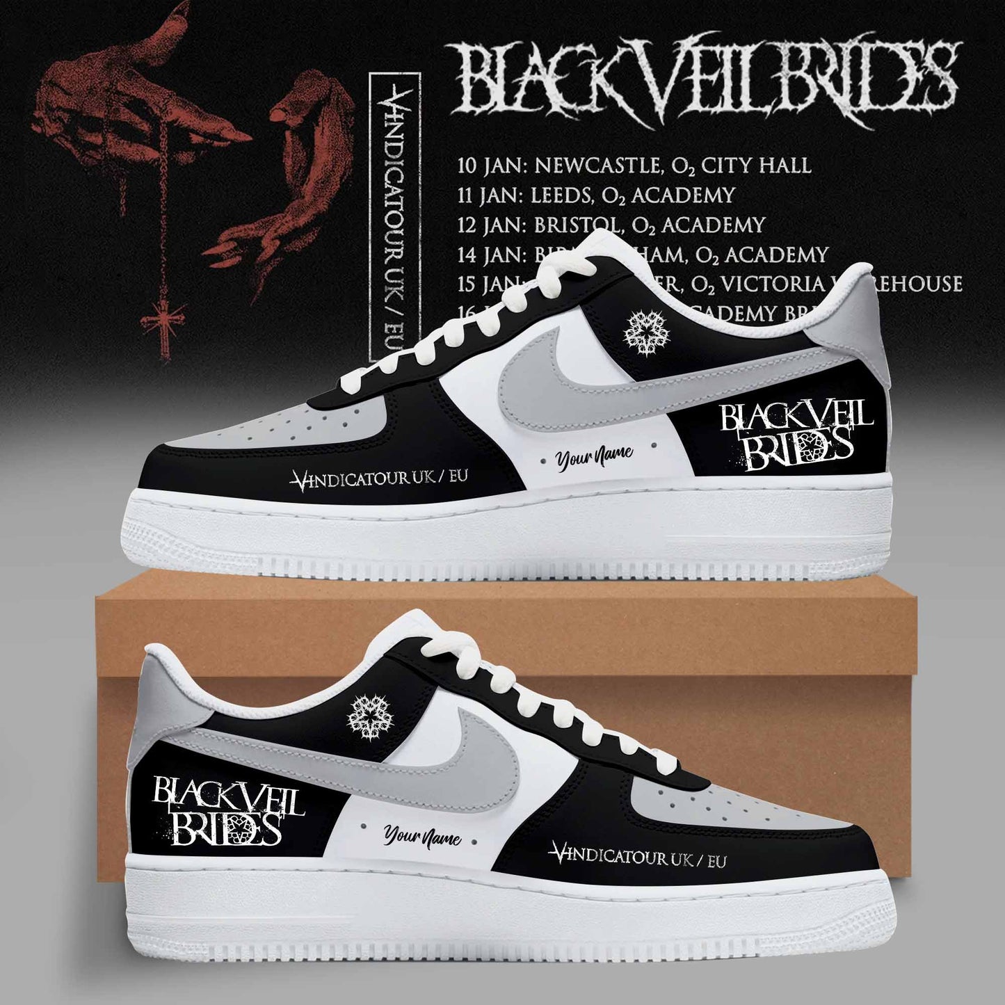 BLACK VEIL BRIDES – UK TOUR 2026 COLLECTION SHOES
